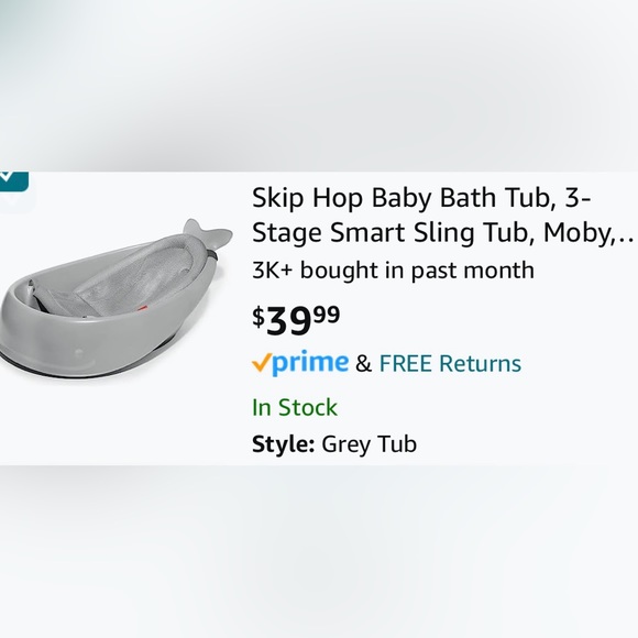 Skip Hop Bath, Skin & Hair Skip Hop Baby Bath Tub 3stage Smart